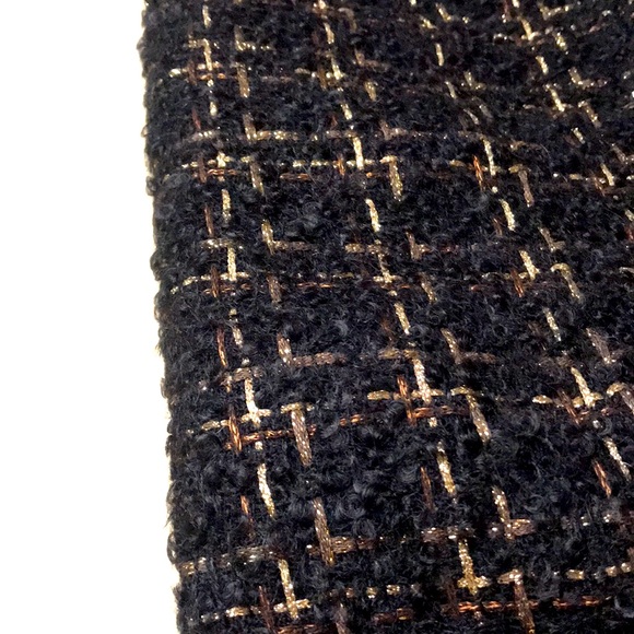 NWOT. Tweed J McLaughlin Skirt. Fabulous! Wool & mohair, w metallic thread.Sz 4. - Picture 7 of 7